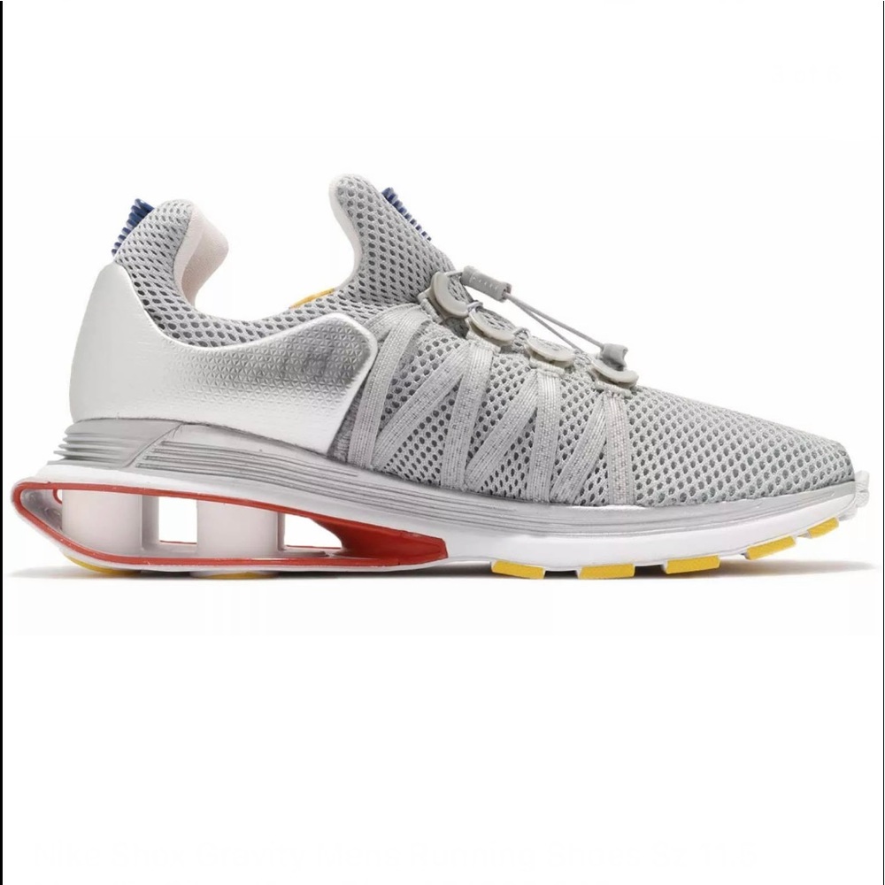 Nike Shox Gravity Sneakers Mens Running Training Shoes Metallic Silver Gray Grey - Picture 14 of 16